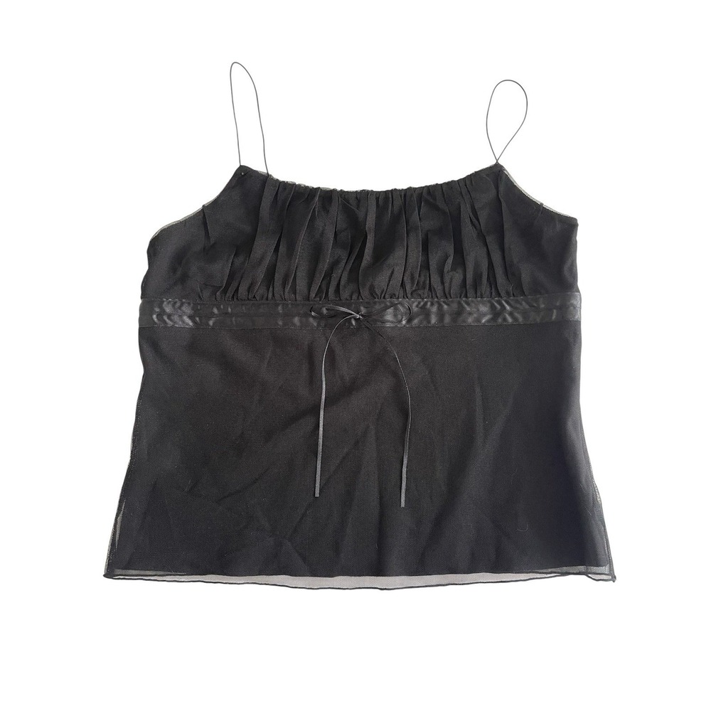 Vintage Y2k Express Black Milkmaid Babydoll Top Camisole Fairy Grunge Whimsgoth - Picture 13 of 13
